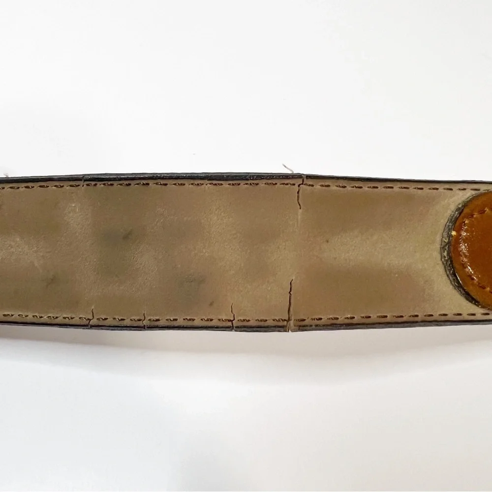 Vintage Jeans West Woven Leather Belt